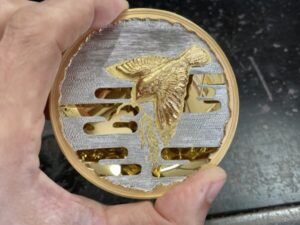 第38回 日本アートメダル展 大賞受賞 タイトル『金色の雀（こんじきのすずめ）』